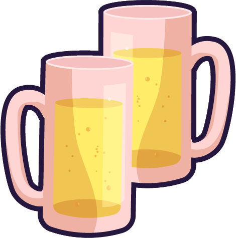 ビールジョッキのイラスト